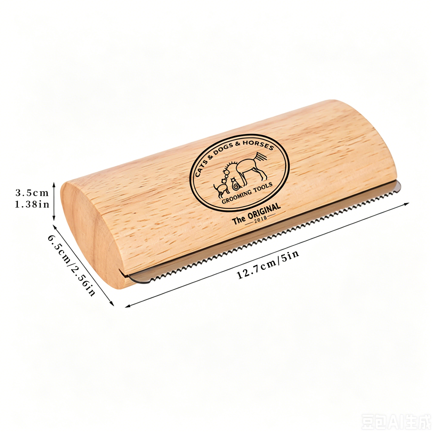 Original Deshedding Grooming Tool for Dogs, Cats & Horses - Painlessly Remove 95% of Loose, USA Made
