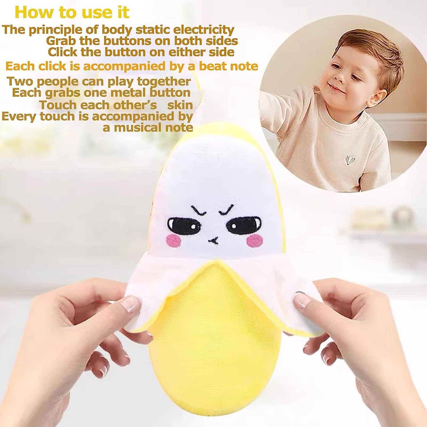 🔥HOT SALE 49% OFF 🔥 Musical Banana Piano Plush: Interactive Early Learning Toy