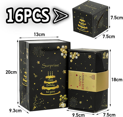 Birthday Surprise Money Explosion Box, Folding Pop up Money Gift Box