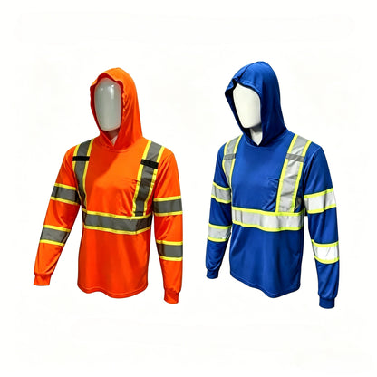 🔥Hot Sale 49% off🌟High Visibility Hoodie Long Sleeve Safety Shirt,Available in Various Packs and Sizes
