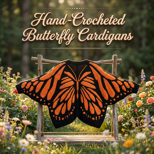 💝Mother's Day Coming Soon: 49% OFF💥-🦋Hand-Crocheted Butterfly Cardigans