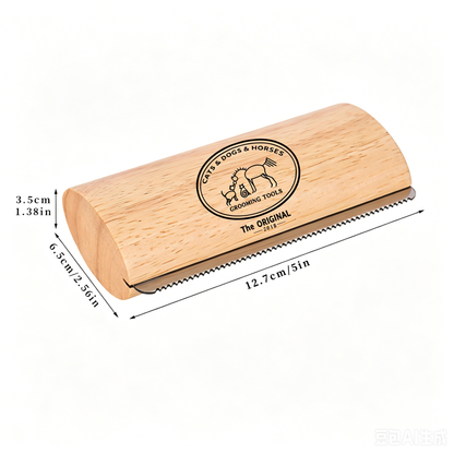 Original Deshedding Grooming Tool for Dogs, Cats & Horses  - Painlessly Remove 95% of Loose, USA Made