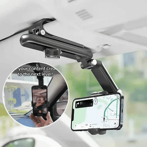 📢📢50%  OFF !! ⏰ Rotatable and Retractable Car Phone Holder