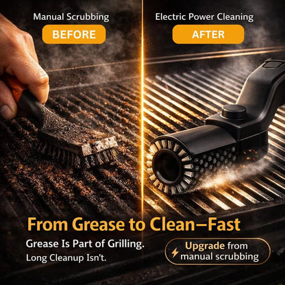 🔥 49% OFF NOW! 🍖 Cordless Electric BBQ Brush Cleaner – Deep Cleaning