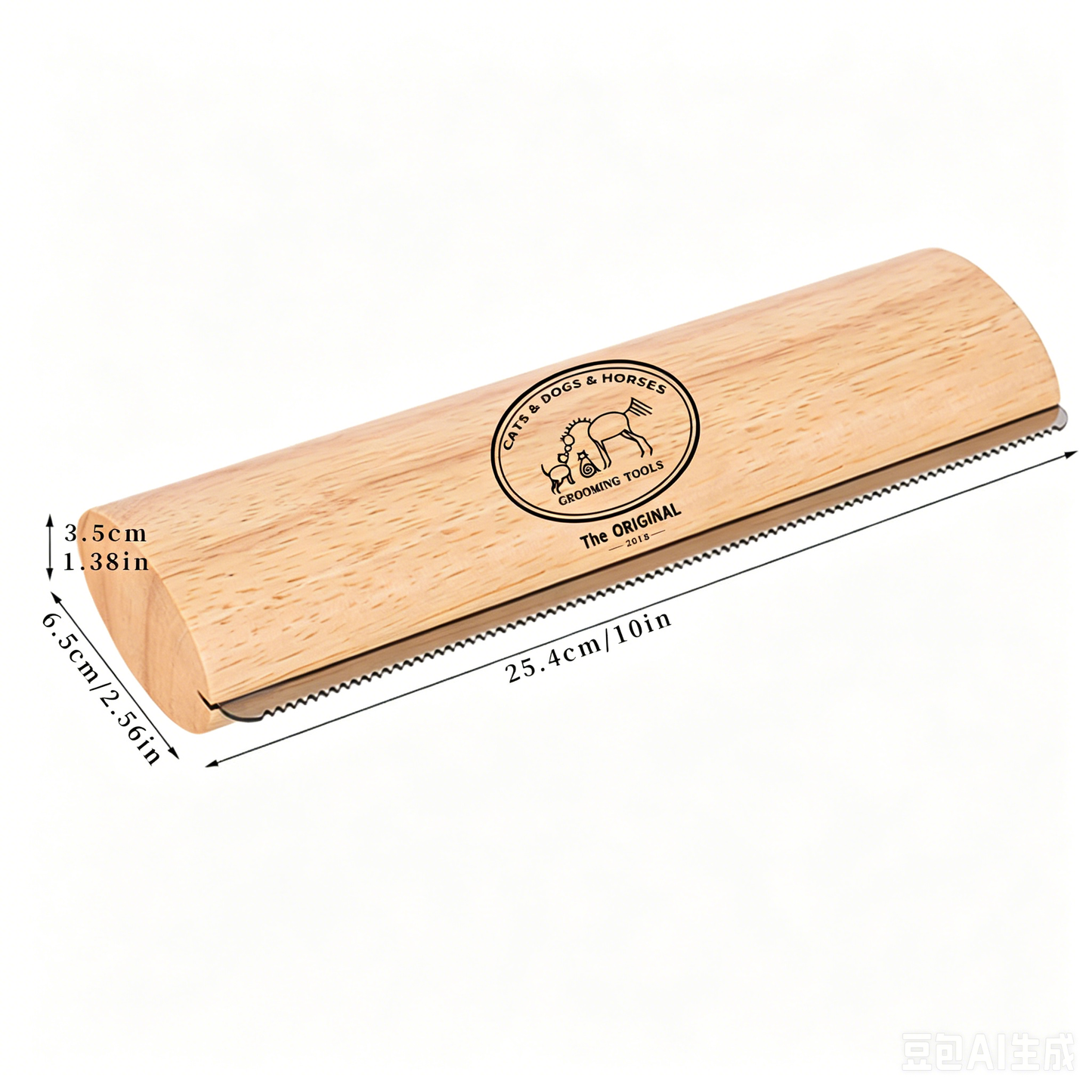 Original Deshedding Grooming Tool for Dogs, Cats & Horses  - Painlessly Remove 95% of Loose, USA Made