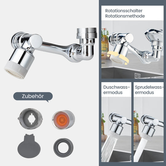 TwistTap™ - 1080-degree rotatable extension tap