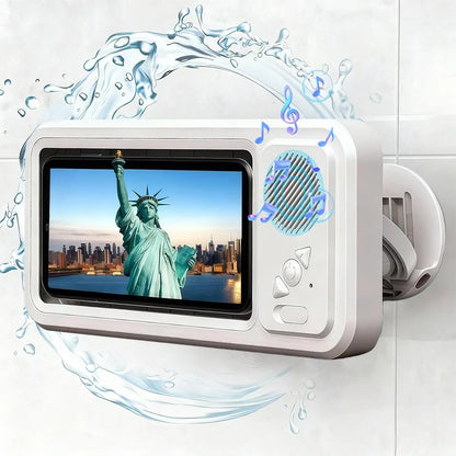 🔥HOT SALE 49% OFF 🔥Waterproof Bluetooth speaker phone case – wall-mounted phone holder, suitable for any mobile phone