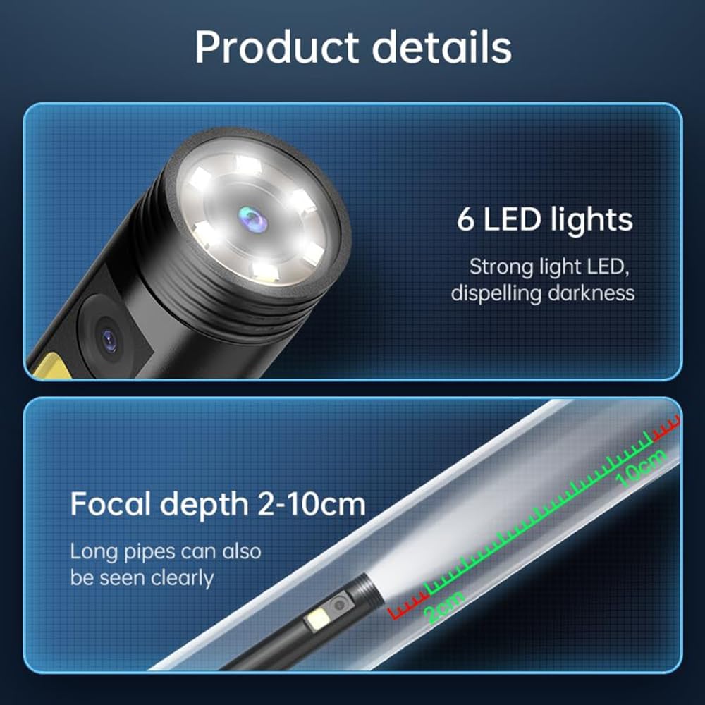 🔥HOT SALE 49% OFF🔥Endoscope camera – waterproof, 6-LED, adjustable mini camera
