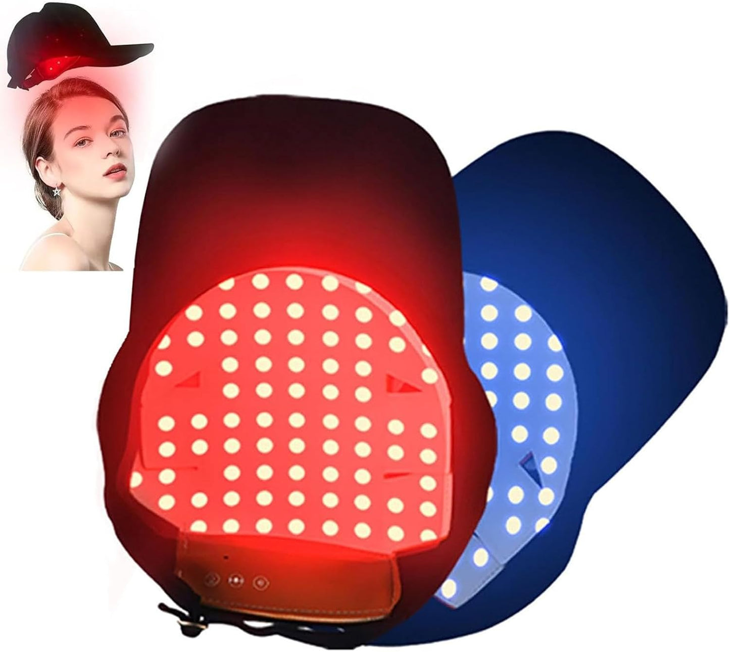 🔥HOT SALE 49% OFF🔥Red light hair growth cap, 70 LED bulbs, scalp health light therapy cap
