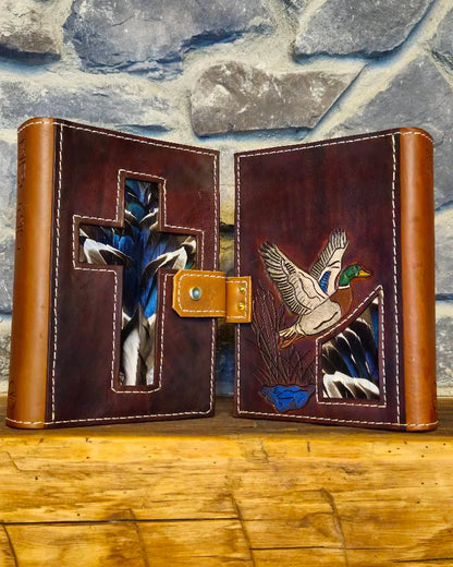 🔥Last Day 49% OFF - ✝️📚Handcrafted Leather Bible & Book Covers