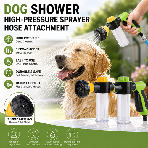 🔥HOT SALE 49% OFF 🔥Dog Shower High-Pressure Sprayer Hose Attachment