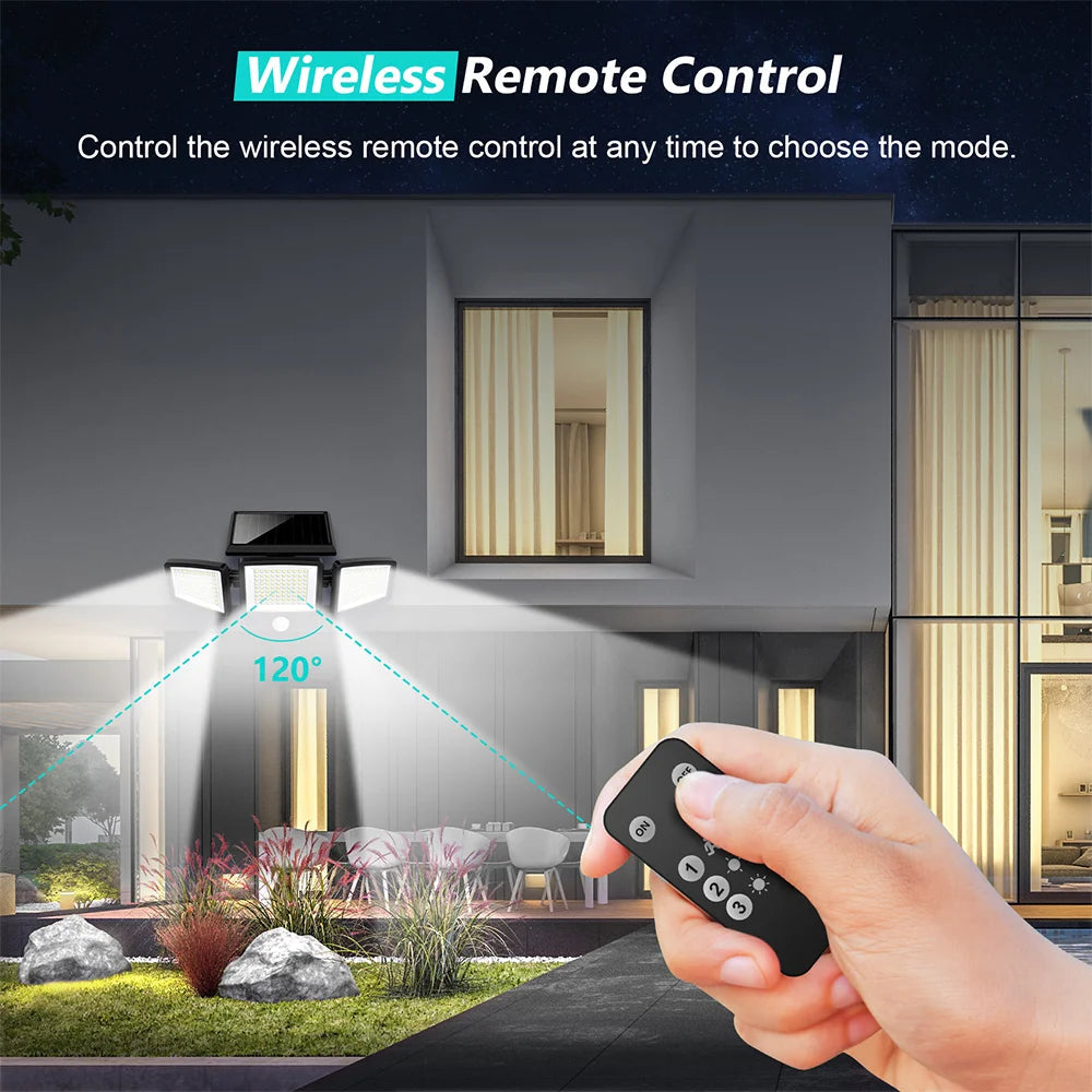 Solar Outdoor Lights with Remote Control