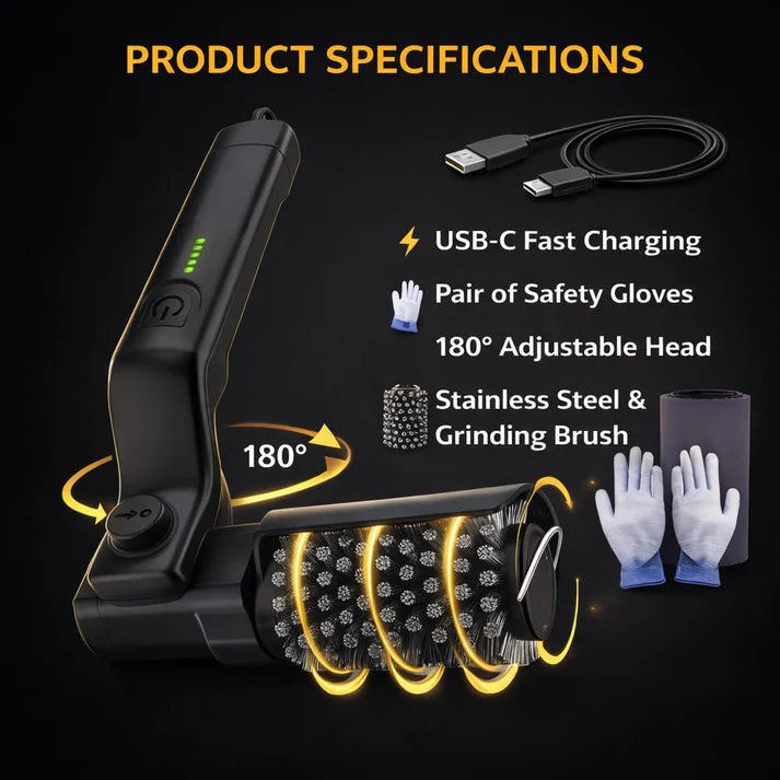🔥 49% OFF NOW! 🍖 Cordless Electric BBQ Brush Cleaner – Deep Cleaning