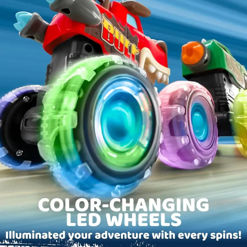 Toys for Kids Monster Truck Toy, Motion Activated Light-Up Cars, Press & Go Cars for Boys Girls, Christmas Gifts for Kids Baby Toy Present