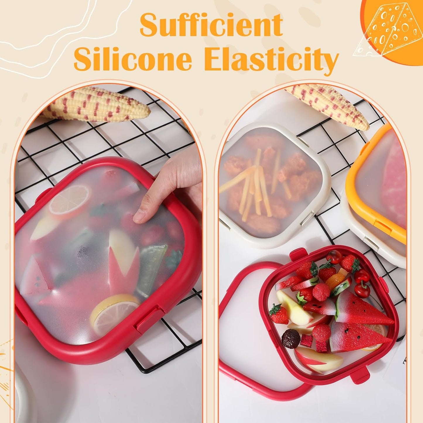 🌸Spring Sale 50% OFF☘️Reusable Dual-Silicone Food Storage Containers