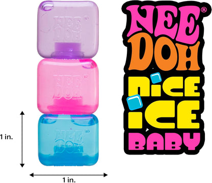 🔥HOT SALE 49% OFF 🔥 Schylling NeeDoh Nice Ice Baby 4 Pack - Sensory Squeeze Toy - 1.5" in Diameter