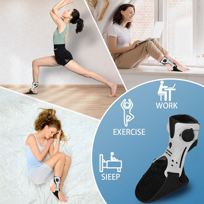 🔥HOT SALE 49% OFF 🔥 Drop Foot Brace Orthosis Foot Up Ankle Foot Orthosis Support with Inflatable Airbag for Sprains, Tendonitis, Sprained Ankle, Foot Training Equipment