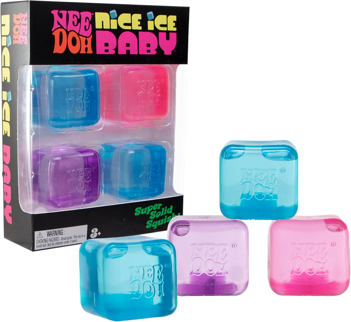 🔥HOT SALE 49% OFF 🔥 Schylling NeeDoh Nice Ice Baby 4 Pack - Sensory Squeeze Toy - 1.5" in Diameter