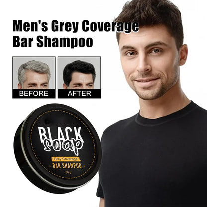 Premium Black Soap Bar Shampoo for Hair & Beard