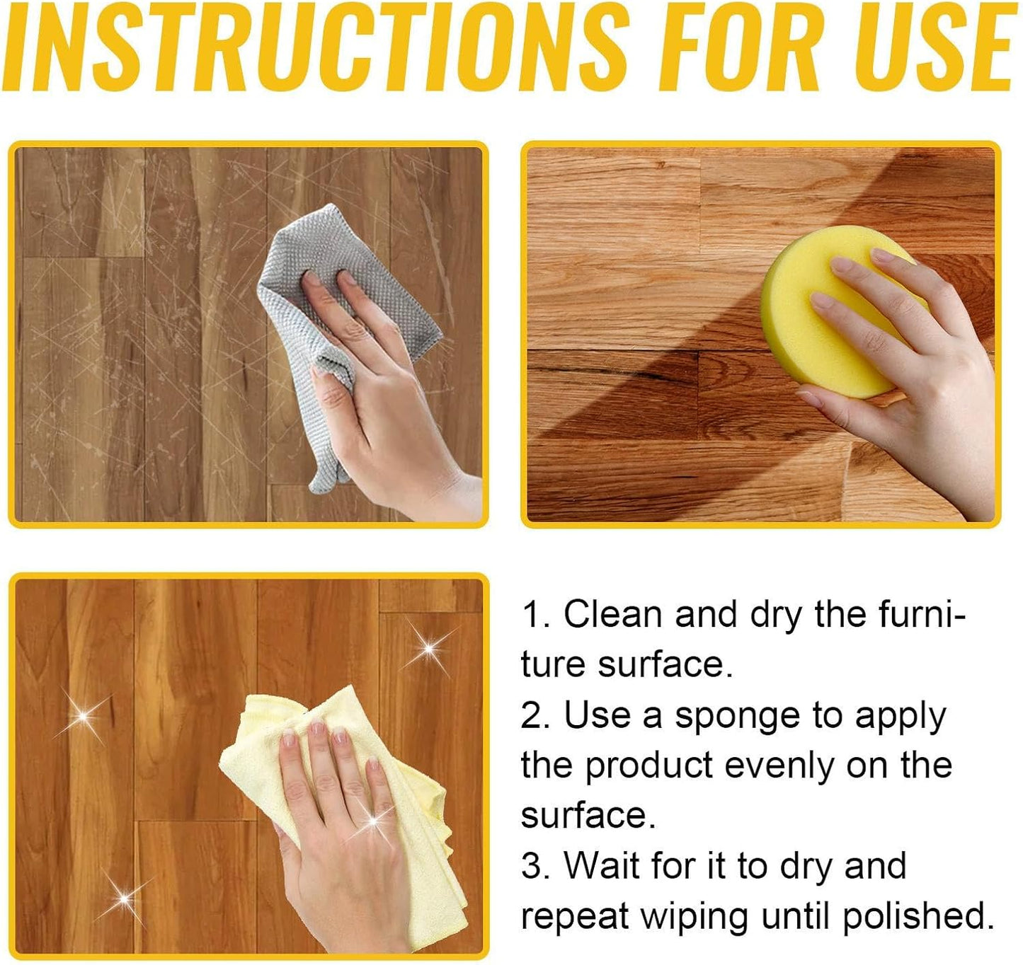 🐝 Bees Wax Cleaner Agent Natural Wood Polish & Conditioner
