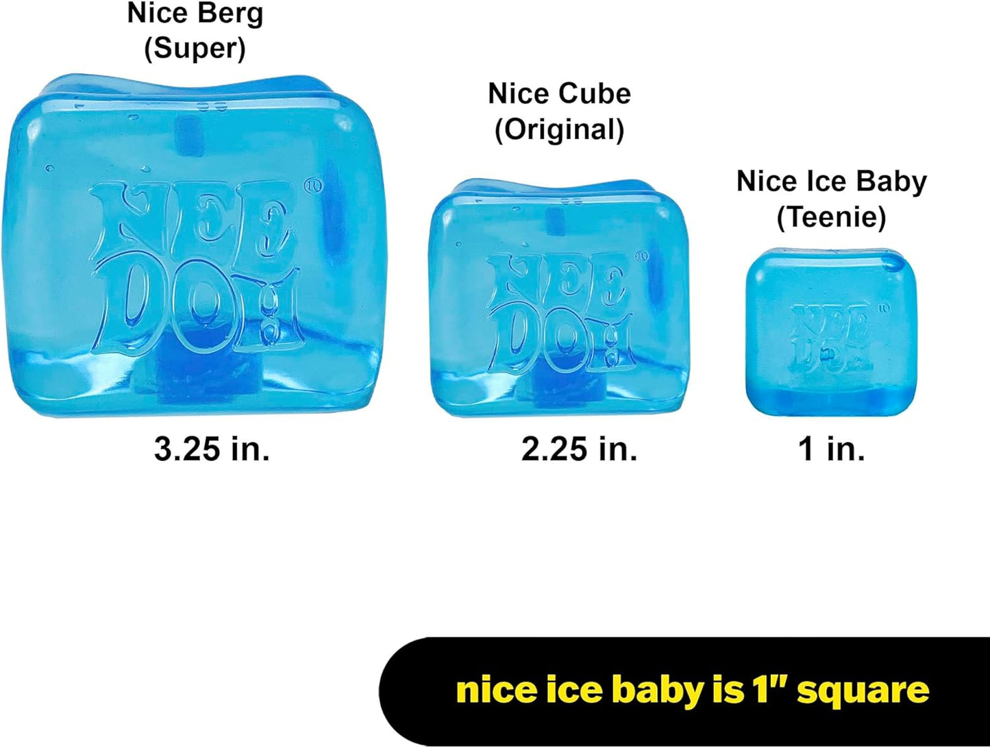 🔥HOT SALE 49% OFF 🔥 Schylling NeeDoh Nice Ice Baby 4 Pack - Sensory Squeeze Toy - 1.5" in Diameter