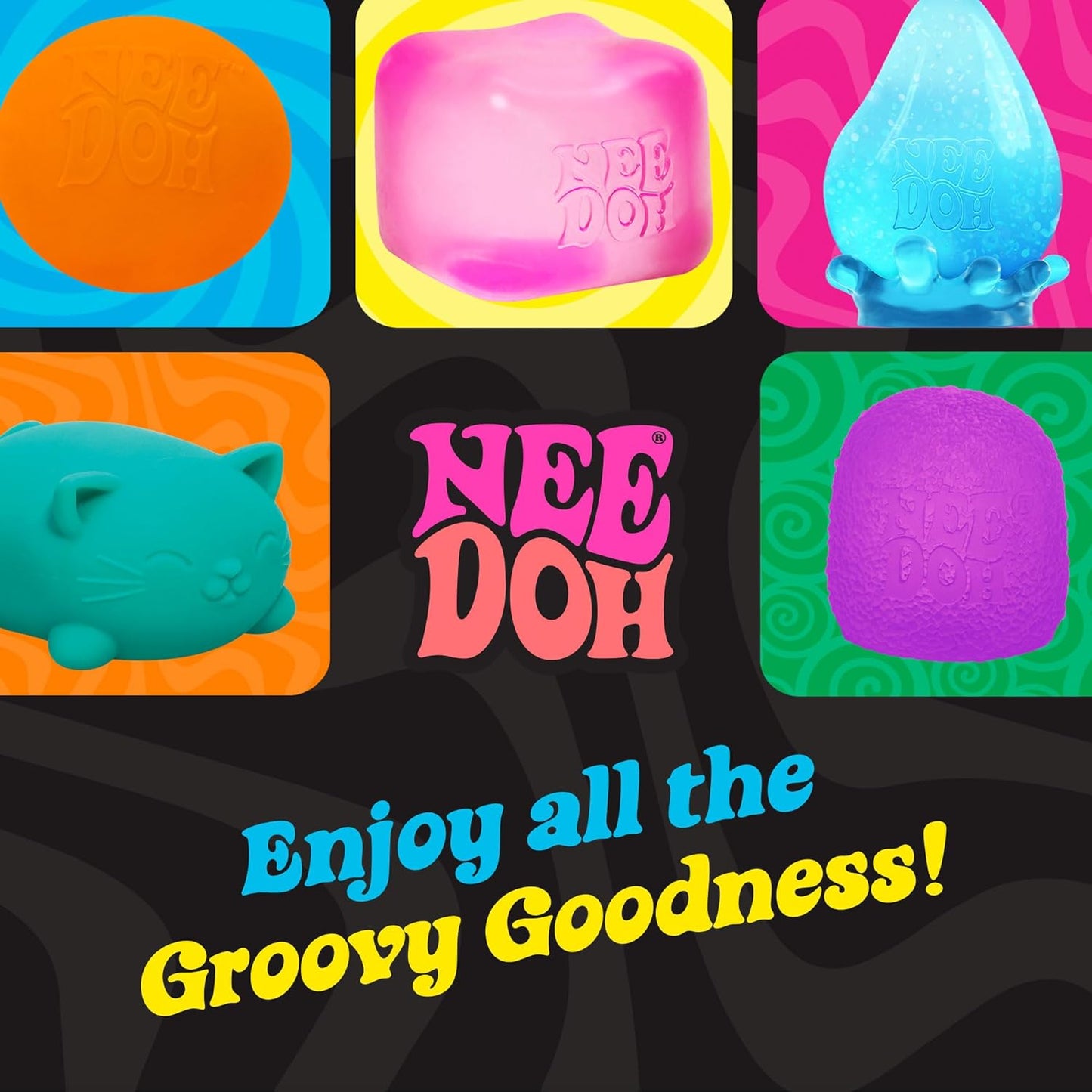 🔥HOT SALE 49% OFF 🔥 Schylling NeeDoh Nice Ice Baby 4 Pack - Sensory Squeeze Toy - 1.5" in Diameter