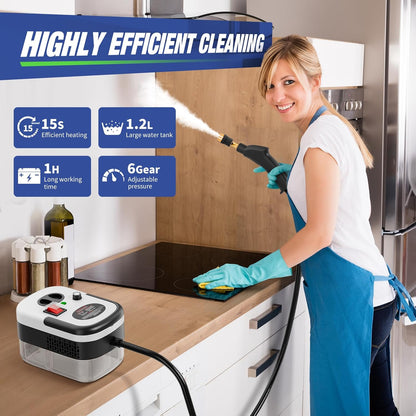 📢📢50 % OFF !!⏰⏰2500W Handheld High-Temperature Pressurized Steam Cleaner