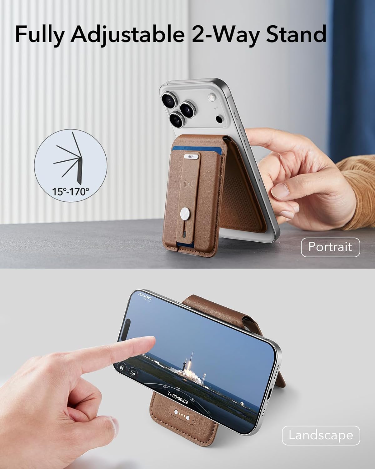 🔥HOT SALE 49% OFF🔥Magsafe RFID Blocking Magnetic Wallet with Adjustable Stand
