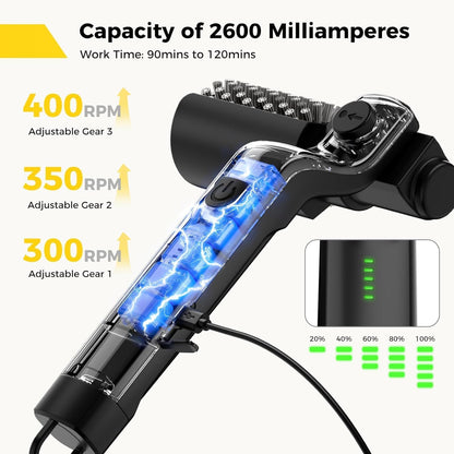🔥HOT SALE 49% off🔥Upgraded Electric Grill Brush – Wireless Charging Grill Cleaning Brush