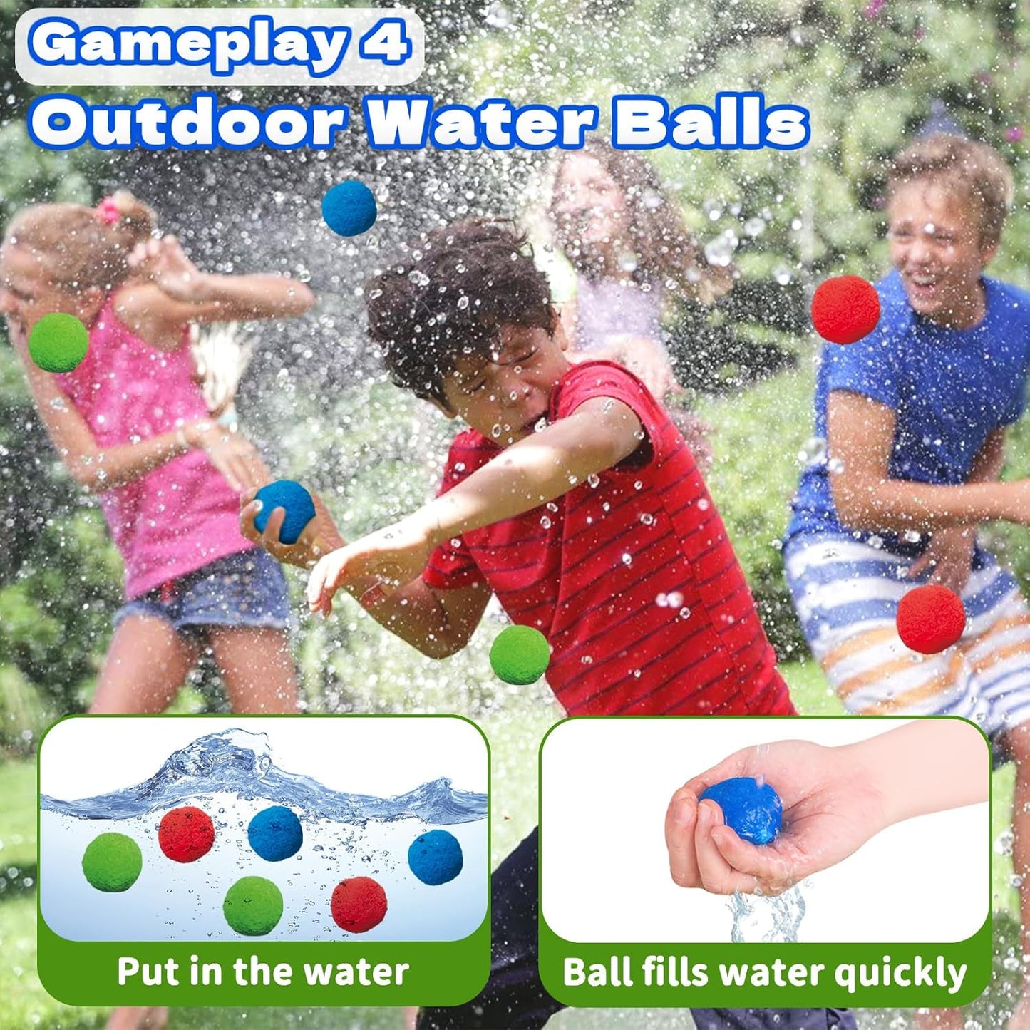 🔥HOT SALE 49% OFF🔥4-in-1 children’s water play set, ideal for boys and girls aged 3–8 to play outdoors in the garden