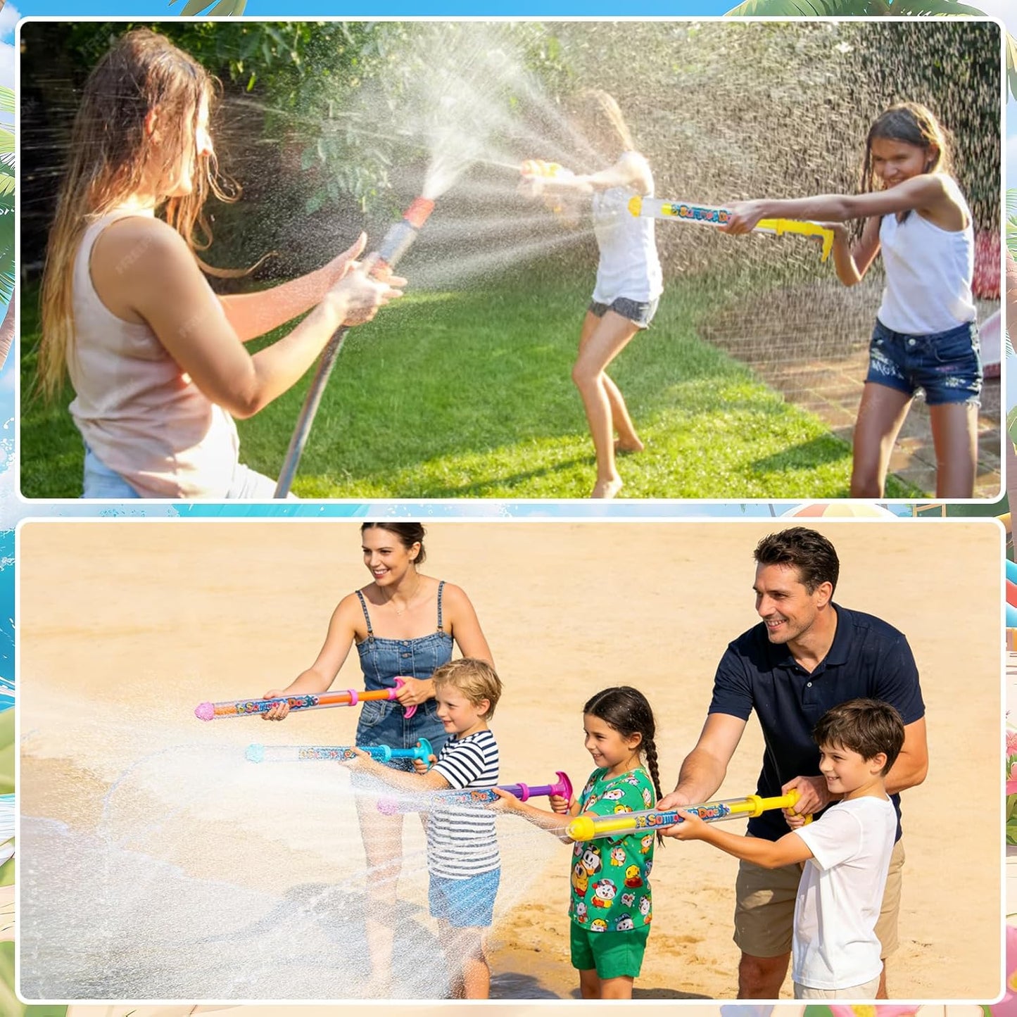 🔥HOT SALE 49% OFF 🔥 Set of 4 Firework Water Pistol Toys – Romantic Firework Water Pistols
