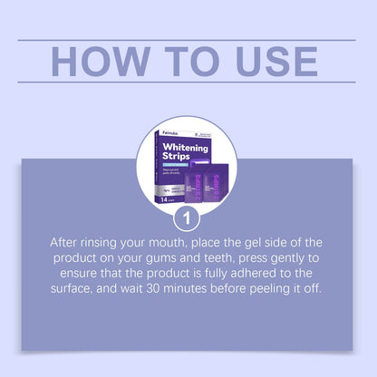 🦷 Whitening Strips: Brighter Smile in 30 Mins💜