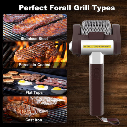 Electric Grill Cleaner Bristle Free – Cordless