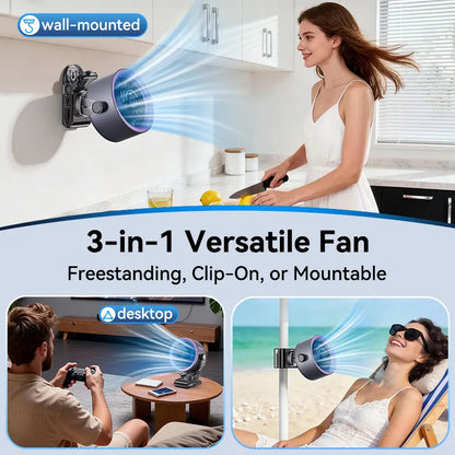 🔥HOT SALE 49% OFF 🔥Smart Portable Fan | Rechargeable Ice Cooling Technology