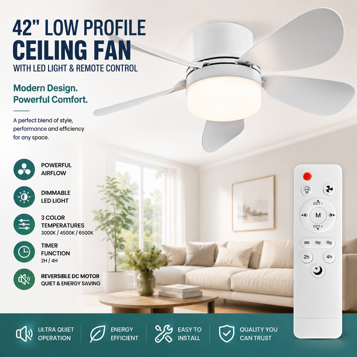 🔥HOT SALE 49% OFF AND FREESHIPPING 🔥2-in-1 Socket Fan Light with Remote Control