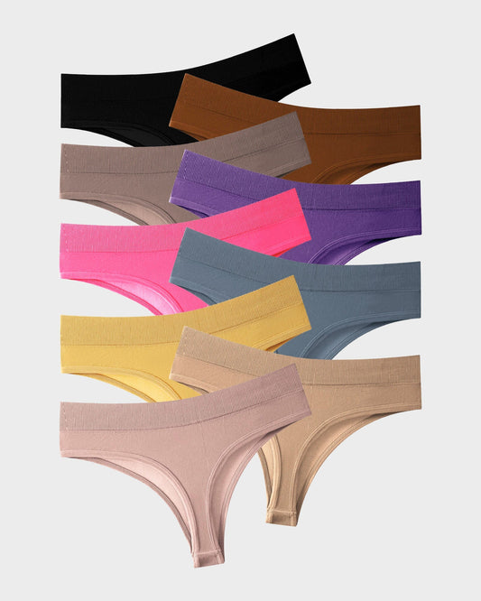 🔥Hot Sale 50% OFF🔥 Comfort Seamless Sport Thong Panties (5 Pack)