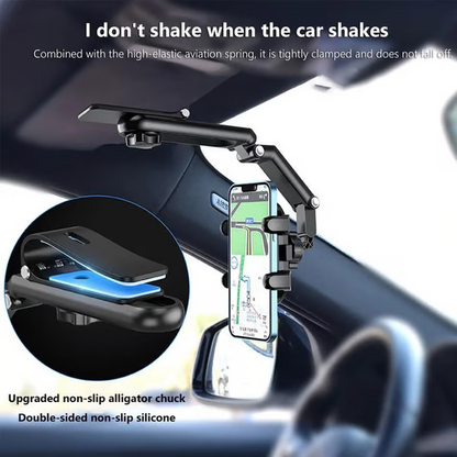 📢📢50%  OFF !! ⏰ Rotatable and Retractable Car Phone Holder