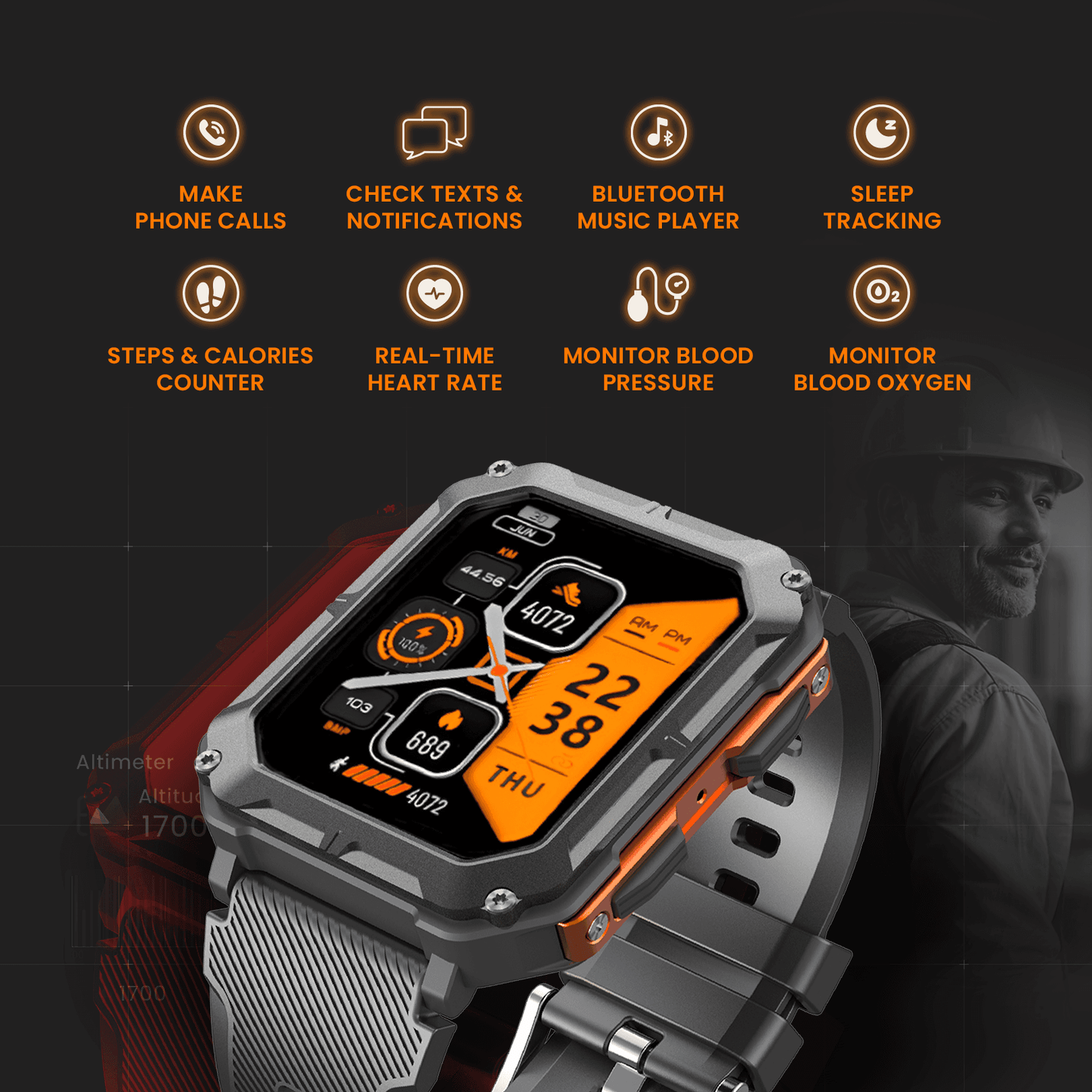 🔥HOT SALE 49% OFF 🔥The Indestructible Smartwatch--Equipped with GPS and heart rate monitoring