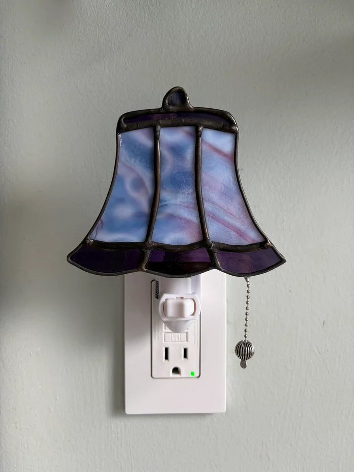 ✨ Vintage Stained Glass Plug-In Night Light