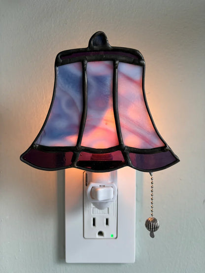 ✨ Vintage Stained Glass Plug-In Night Light