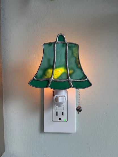 ✨ Vintage Stained Glass Plug-In Night Light