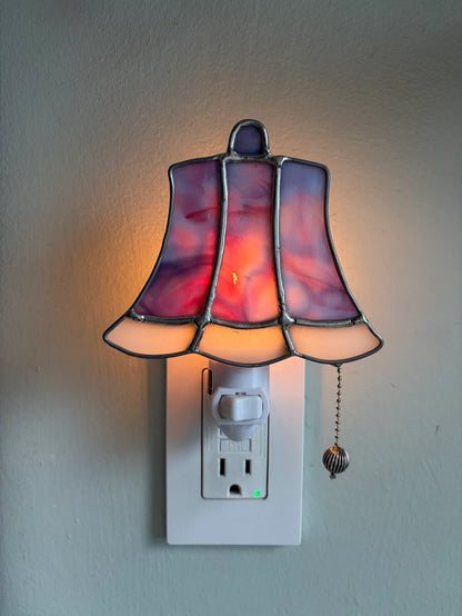 ✨ Vintage Stained Glass Plug-In Night Light