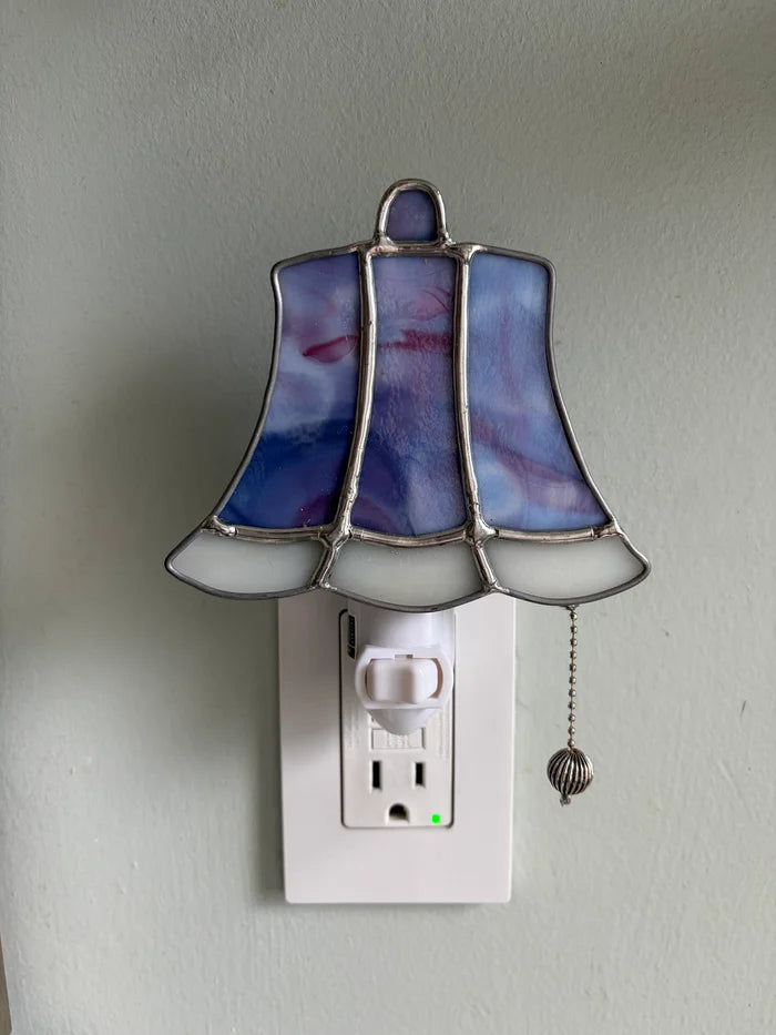 ✨ Vintage Stained Glass Plug-In Night Light