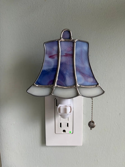 ✨ Vintage Stained Glass Plug-In Night Light