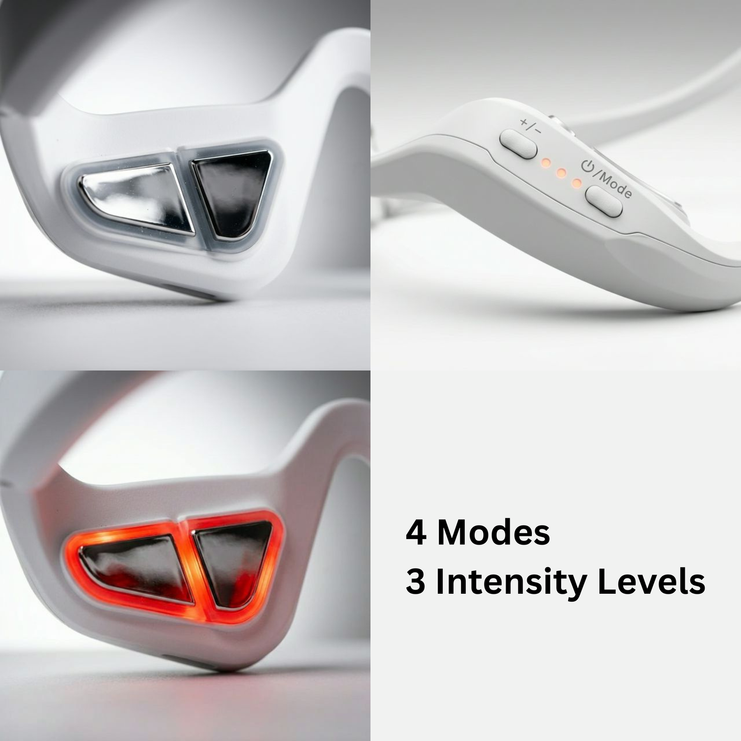 3-in-1 Red Light Eye Massager to Erase Dark Circles, Smooth Wrinkles & Awaken Tired Eyes