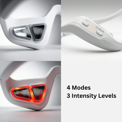 3-in-1 Red Light Eye Massager to Erase Dark Circles, Smooth Wrinkles & Awaken Tired Eyes