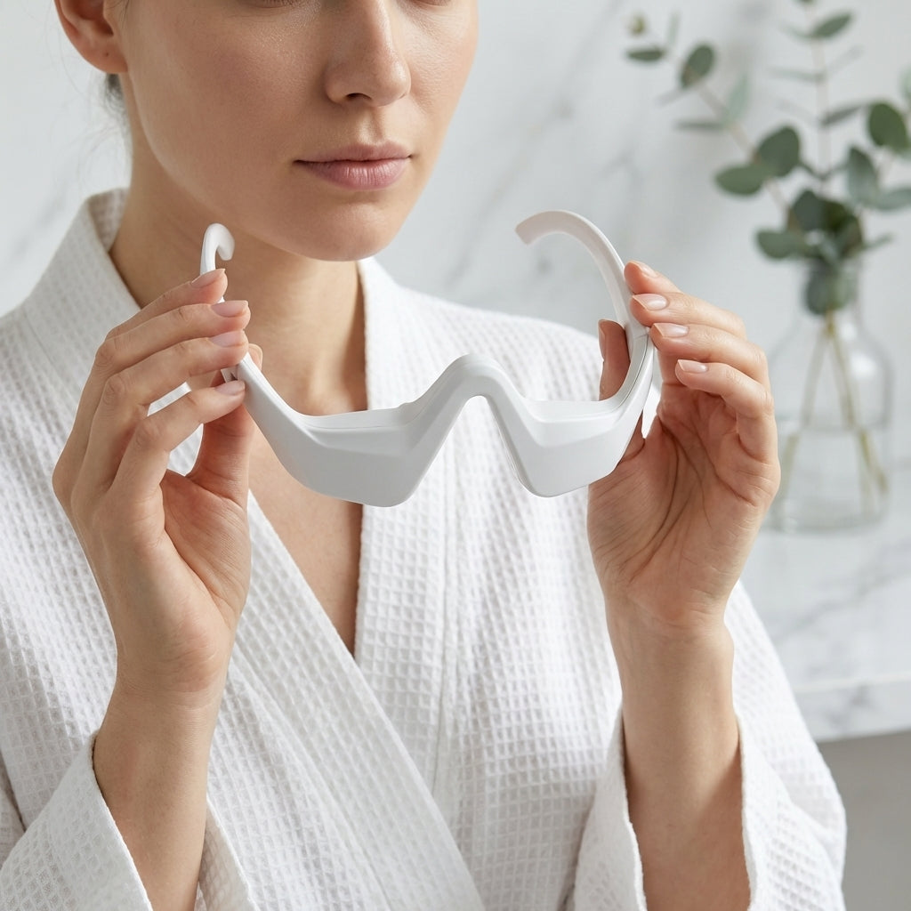3-in-1 Red Light Eye Massager to Erase Dark Circles, Smooth Wrinkles & Awaken Tired Eyes