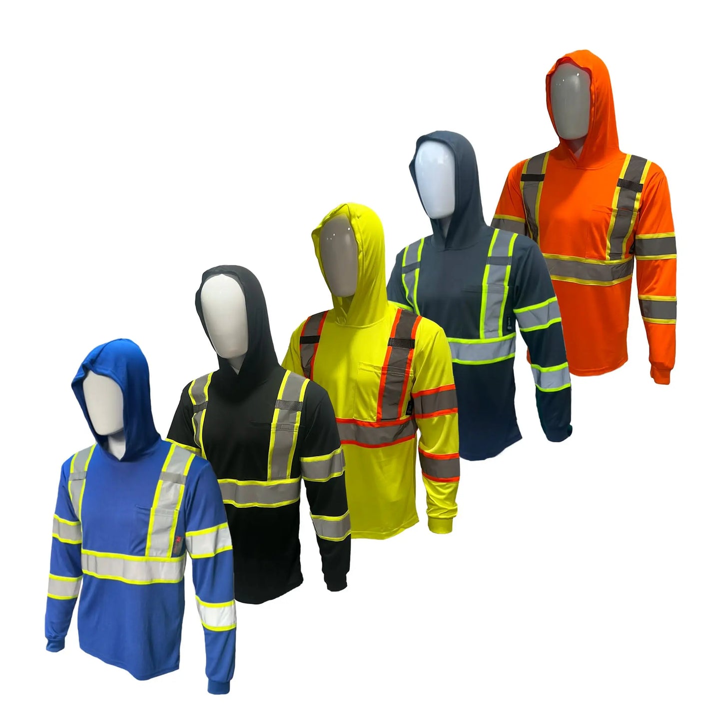 🔥Hot Sale 49% off🌟High Visibility Hoodie Long Sleeve Safety Shirt,Available in Various Packs and Sizes
