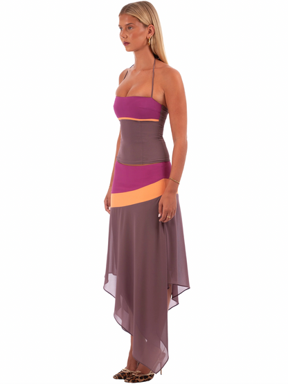 🔥HOT SALE 49% OFF 🔥 Iris Set | Mocha--Corset and midi skirt