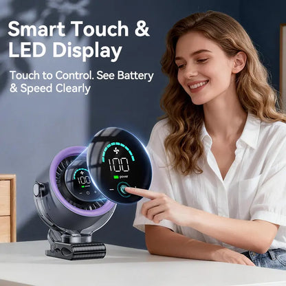 🔥HOT SALE 49% OFF 🔥Smart Portable Fan | Rechargeable Ice Cooling Technology